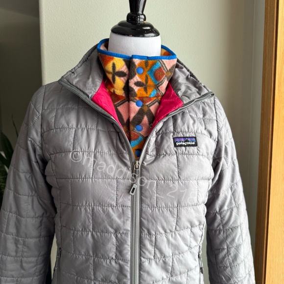 Patagonia Nano Puff Jacket Small Nickel Gray Windproof Water Resistant S - Picture 6 of 16